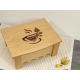 Dřevěná krabička na čaj Tina